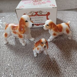 Vintage 3 piece, Spangler dog set, on original box